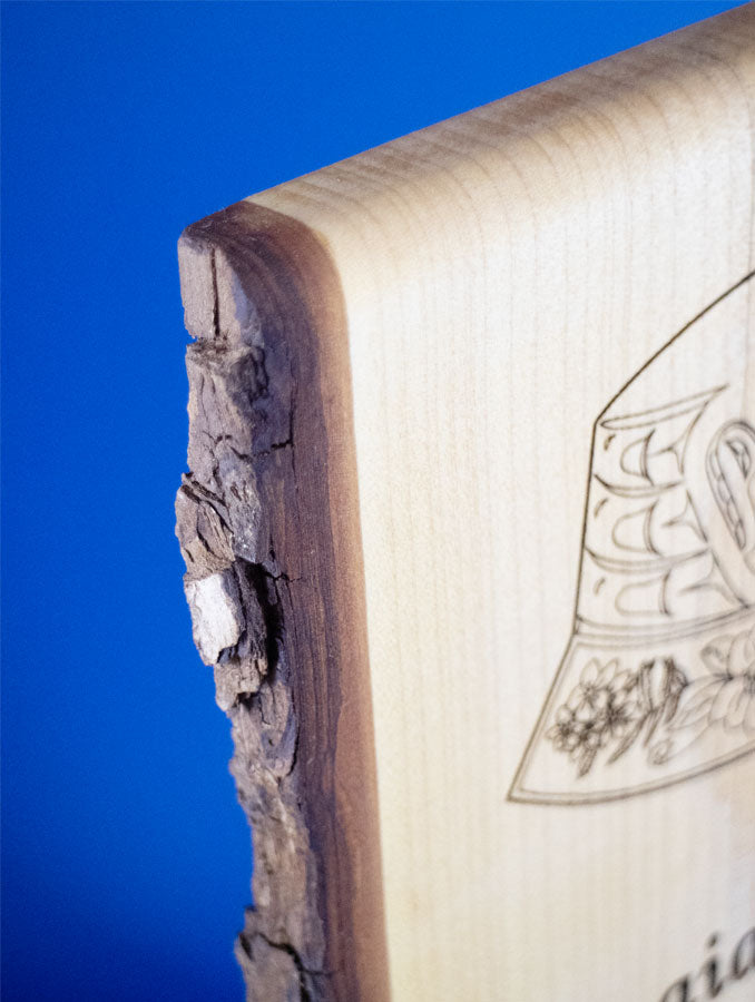 Tall Cascadia Wooden Wall Plaque - Live Edge