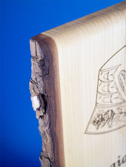 Tall Cascadia Wooden Wall Plaque - Live Edge