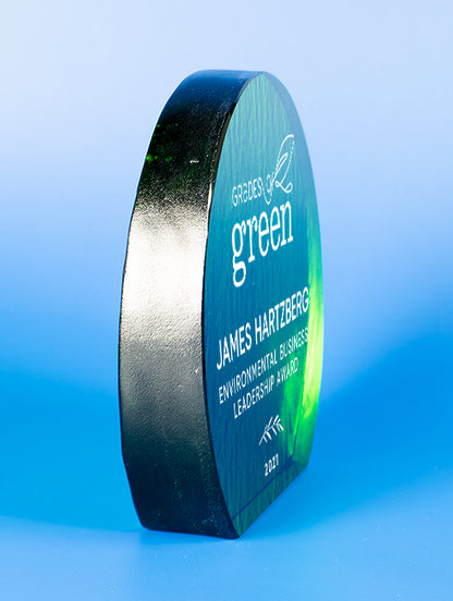 Recycled Glass Award - Emerald Crescent