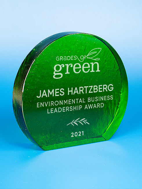 Recycled Glass Award - Emerald Crescent