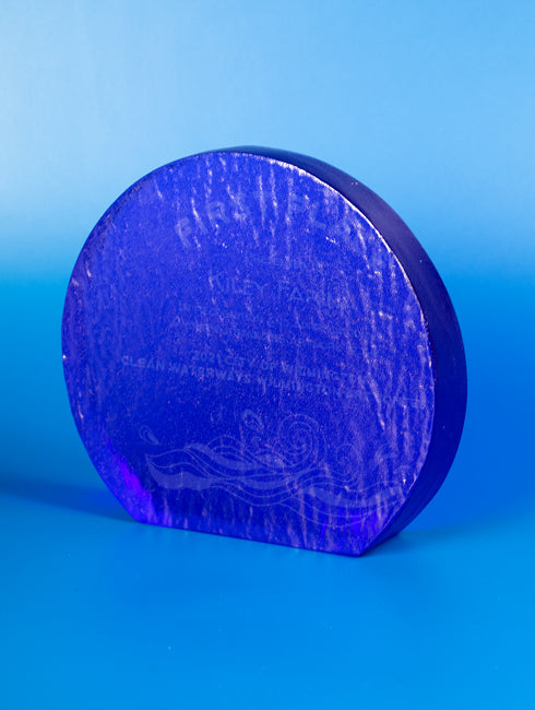 Recycled Glass Award - Cobalt Crescent