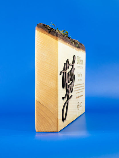 Gratitude Award - Maple Wood