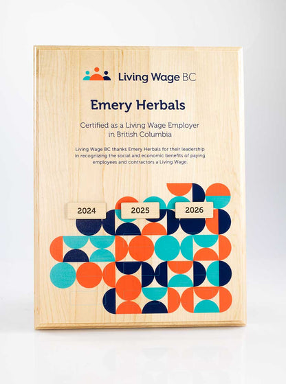 Living Wage Wood Wall Plaque