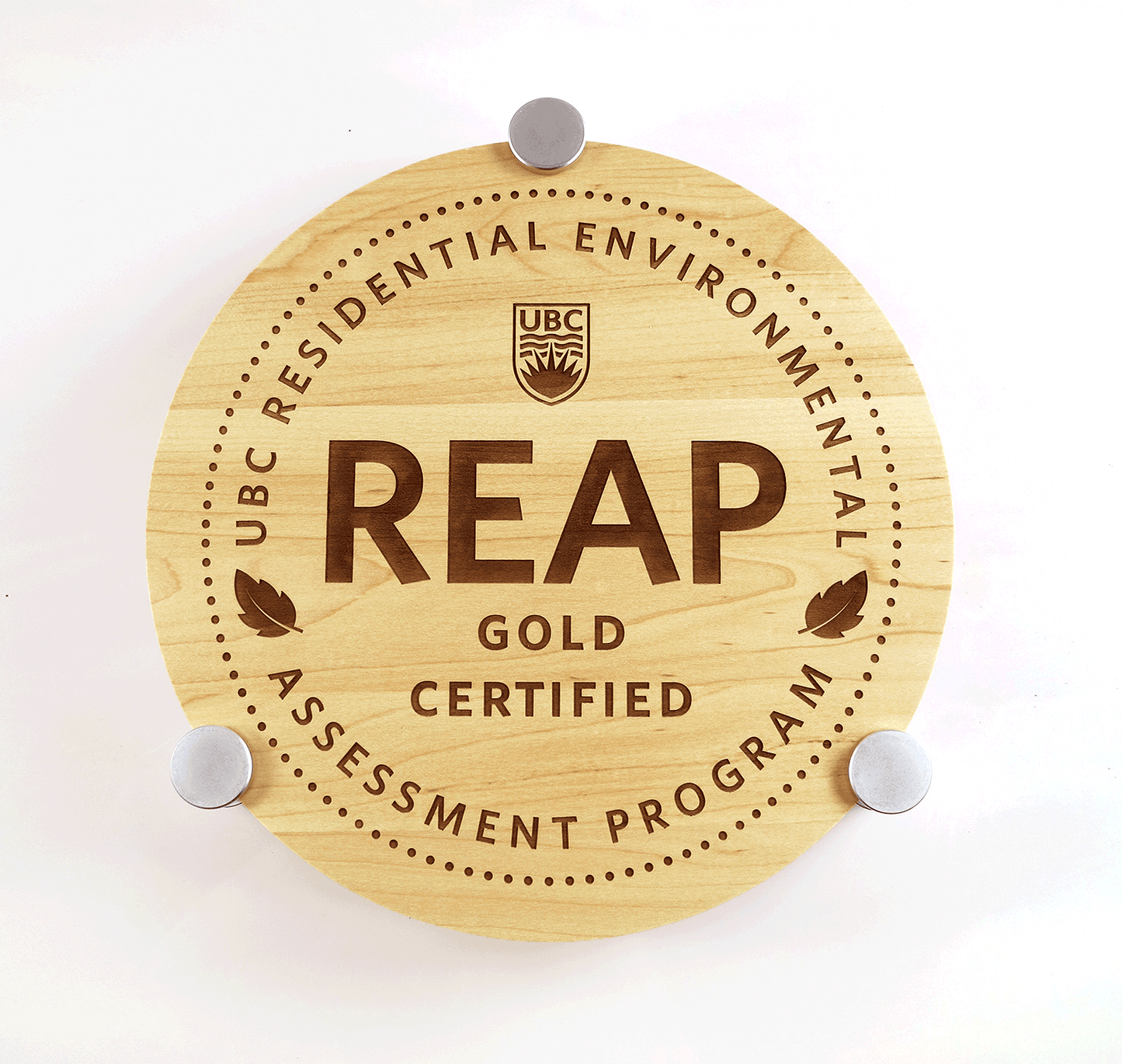Halo Wooden Wall Plaque - Add Your Certification Awards Logo