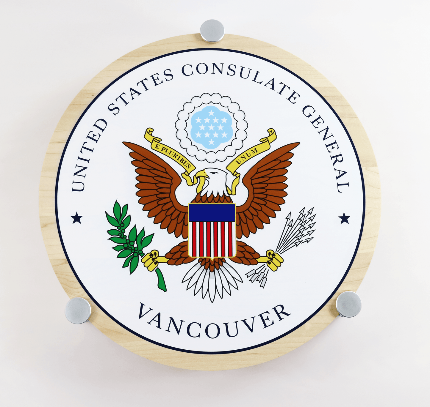 Halo Wooden Wall Plaque - Add Your Certification Awards Logo