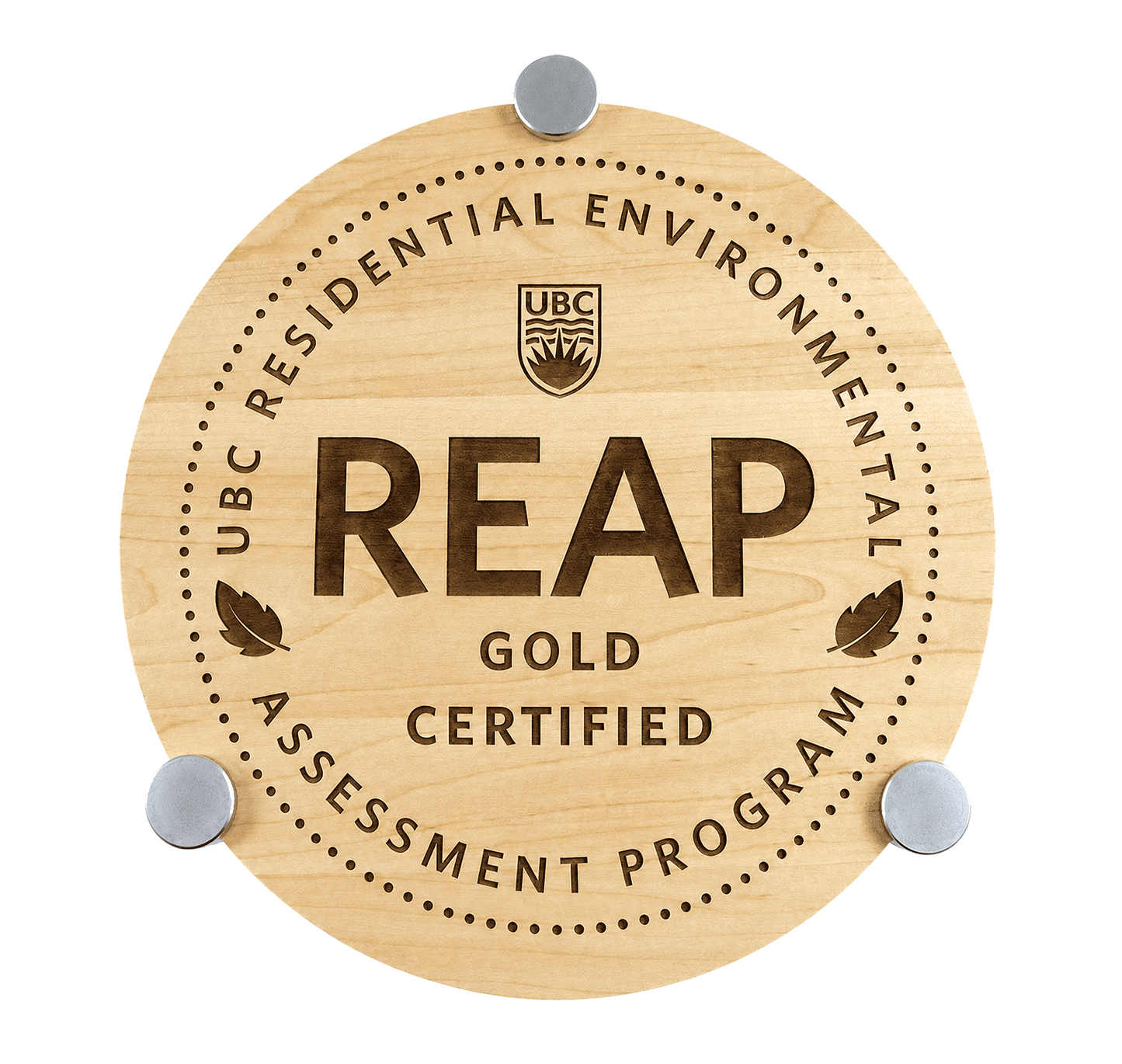 Halo Wooden Wall Plaque - Add Your Certification Awards Logo